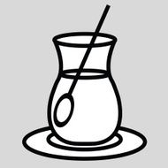 vector tea glass