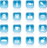 Shop food and drink icons N3