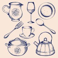 Kitchen and restaurant elements