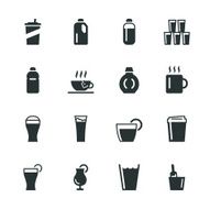 Beverage Silhouette Icons