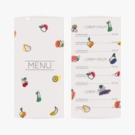 Restaurant menu Flat design N6