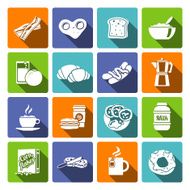 Breakfast icon flat N3