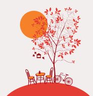 Autumn cafe