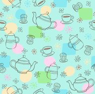 Teatime Seamless Repeat Pattern