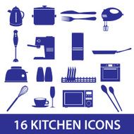 kitchen icon set eps10