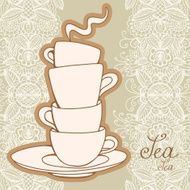 Tea party vintage background
