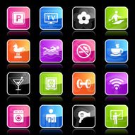 Ubergloss Icons - Hotel Amenities