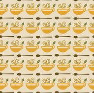 Coffee Cup Seamless Background Pattern