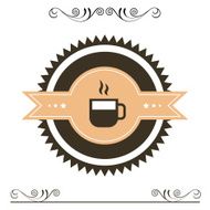 vintage coffee badges and labels N3