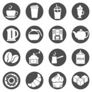 Vector Set of Coffee Icons Icons for Shop N22