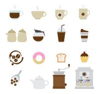 Coffee and tea icons N11