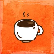 Teacup on Grunge Background N2