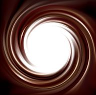 Vector background of swirling dark chocolate texture N3