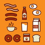 Breakfast Icons N16