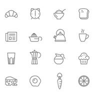 Icon Set Breakfast N6