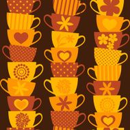 Colorful Cups Background