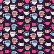 Cups seamless pattern N8