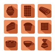 confectionery icon set