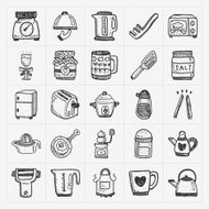 doodle kitchen icons