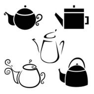 icon kettles teapots coffee pot