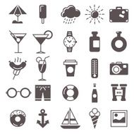 the set of recreation icons