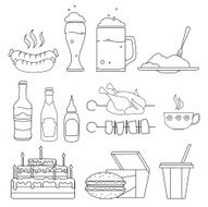 Food and drinks sketches