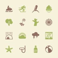 All Season Icons Set 3 - Color Series
