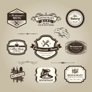 Restaurant or coffee shop menu sign Vintage Frame