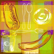 Abstract Food Background N7