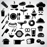 Restaurant icon set N10