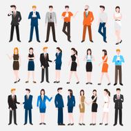 Vector set people business N9