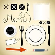 Restaurant Menu Vector Design Elements