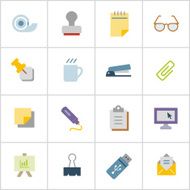 Office Supply Icons 1 &mdash; Poly Series