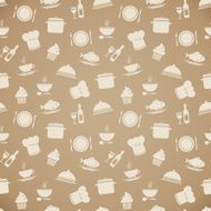 Seamless restaurant menu pattern background