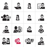 Business People Icons N4