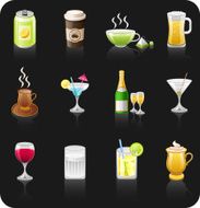 Drinks black