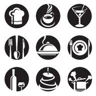 Restaurant icon set N11
