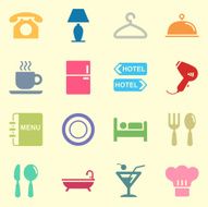 Hotel Icons Set 1 - Background