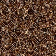 Seamless spiral brown pattern