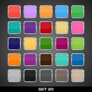 Set Of Colorful App Icon Templates Frames Backgrounds N3