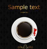 coffee invitation background vector illustration N2