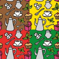 Tea seamless pattern N11