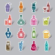 Drinks Color Icon Label N2