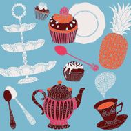 Ð¡ard Tea and cupcakes
