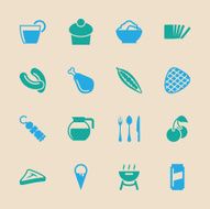 Eating Icons Set 3 - Color Series