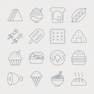 food line icon set N16