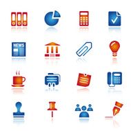 Simple &amp; Glossy - Office and Business icons 02