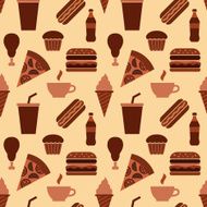 fast food seamless pattern N6