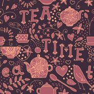 Seamless pattern - Tea Time