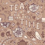 Seamless pattern - Tea Time N2